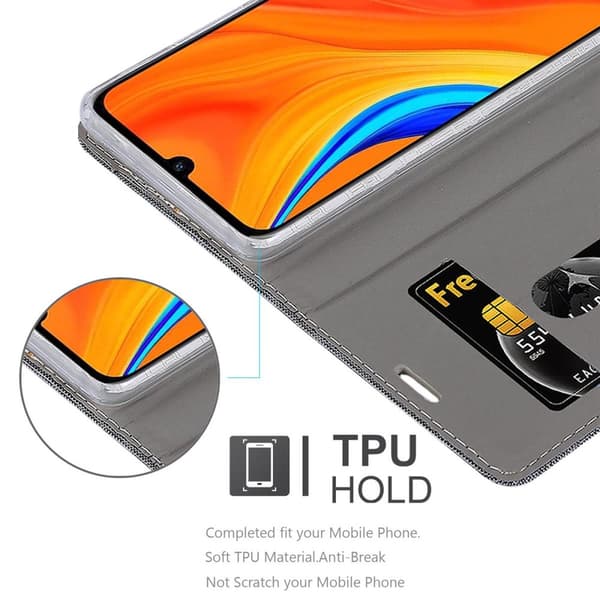 Huawei Y6S Suojakotelo Suojakuori Lompakkokotelo Matkapuhelinkotelo jossa magneettisuljenta, jalusta-toiminto ja korttitasku