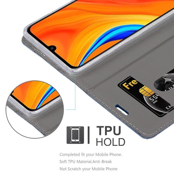 Huawei Y6S Suojakotelo Suojakuori Lompakkokotelo Matkapuhelinkotelo jossa magneettisuljenta, jalusta-toiminto ja korttitasku