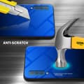 Pikkukuva 6 / 11: Samsung Galaxy A7 2018 Suojakuori Suojakotelo Kaksivärinen joka on valmistettu TPU-silikonista ja jonka takaosa on valmistettu karkaistusta lasista