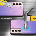 Miniatyrbild 3 av 7: Samsung Galaxy S21 5G Skal Fodral i två färger av TPU-silikon och baksida av härdat glas Case Cover Mobilskydd