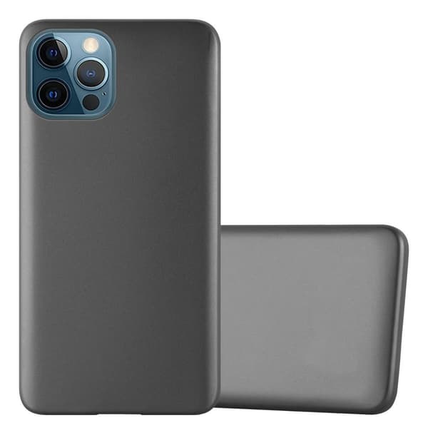 iPhone 12 PRO MAX Skal Fodral Mobilskydd av flexibelt TPU-silikon METALLISKT GRÅ