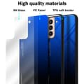 Pikkukuva 7 / 7: Samsung Galaxy S21 PLUS Suojakuori Suojakotelo Kaksivärinen joka on valmistettu TPU-silikonista ja jonka takaosa on valmistettu karkaistusta lasista