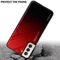 Pikkukuva 4 / 7: Samsung Galaxy S21 PLUS Suojakuori Suojakotelo Kaksivärinen joka on valmistettu TPU-silikonista ja jonka takaosa on valmistettu karkaistusta lasista