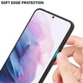 Miniatyrbilde 9 av 11: Deksel til Samsung Galaxy S21 PLUS Silikondeksel av TPU-silikon og bakside av herdet glass