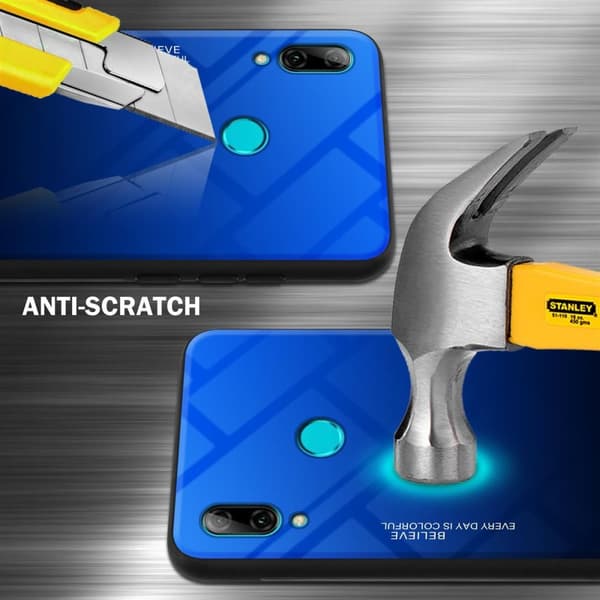 Honor 10 LITE / Huawei P SMART 2019 Suojakuori Suojakotelo Kaksivärinen joka on valmistettu TPU-silikonista ja jonka takaosa on valmistettu