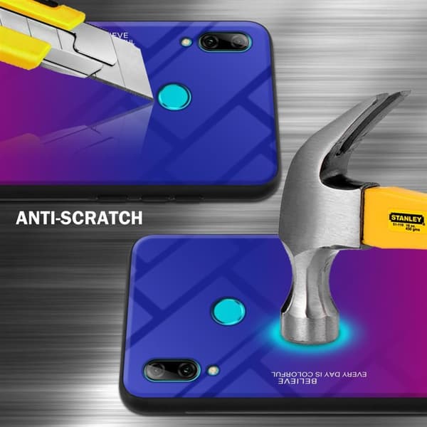 Honor 10 LITE / Huawei P SMART 2019 Suojakuori Suojakotelo Kaksivärinen joka on valmistettu TPU-silikonista ja jonka takaosa on valmistettu
