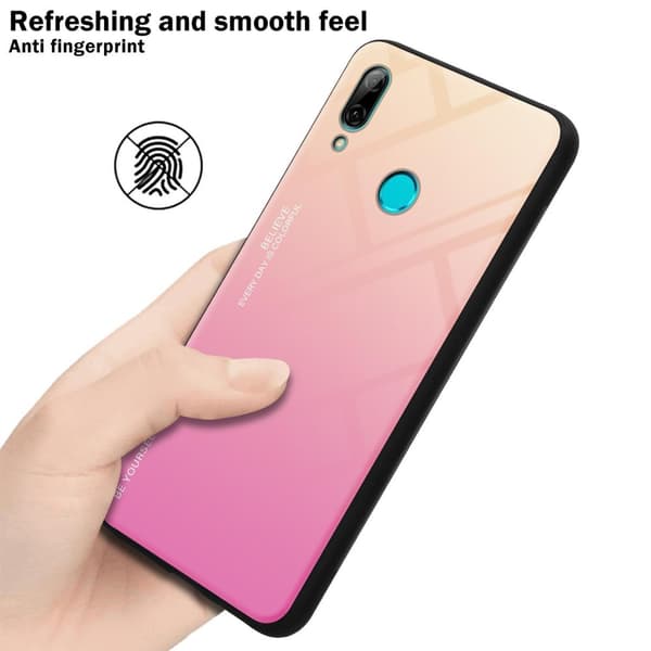 Honor 10 LITE / Huawei P SMART 2019 Suojakuori Suojakotelo Kaksivärinen joka on valmistettu TPU-silikonista ja jonka takaosa on valmistettu