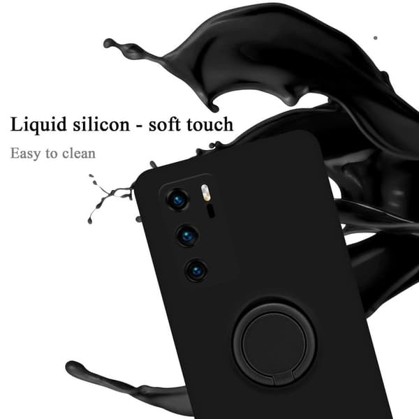 Huawei P40 Suojakotelo Suojakuori joustavasta TPU-silikonista jossa on rengas