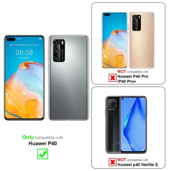 Huawei P40 Suojakotelo Suojakuori joustavasta TPU-silikonista jossa on rengas