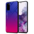 Miniatyrbilde 1 av 7: Deksel til Samsung Galaxy S20 Silikondeksel av TPU-silikon og bakside av herdet glass