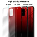 Pikkukuva 7 / 7: Samsung Galaxy S20 Suojakuori Suojakotelo Kaksivärinen joka on valmistettu TPU-silikonista ja jonka takaosa on valmistettu karkaistusta lasista