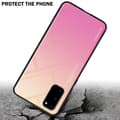 Miniatyrbilde 4 av 7: Deksel til Samsung Galaxy S20 Silikondeksel av TPU-silikon og bakside av herdet glass