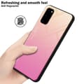 Miniatyrbilde 6 av 7: Deksel til Samsung Galaxy S20 Silikondeksel av TPU-silikon og bakside av herdet glass