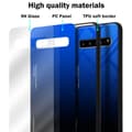 Miniatyrbilde 7 av 7: Deksel til Samsung Galaxy S10 5G Silikondeksel av TPU-silikon og bakside av herdet glass