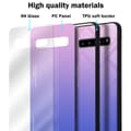 Miniatyrbilde 7 av 7: Deksel til Samsung Galaxy S10 5G Silikondeksel av TPU-silikon og bakside av herdet glass
