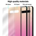Miniatyrbilde 7 av 7: Deksel til Samsung Galaxy S10 5G Silikondeksel av TPU-silikon og bakside av herdet glass
