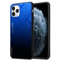 Pikkukuva 1 / 7: iPhone 11 PRO Suojakuori Suojakotelo Kaksivärinen joka on valmistettu TPU-silikonista ja jonka takaosa on valmistettu karkaistusta lasista