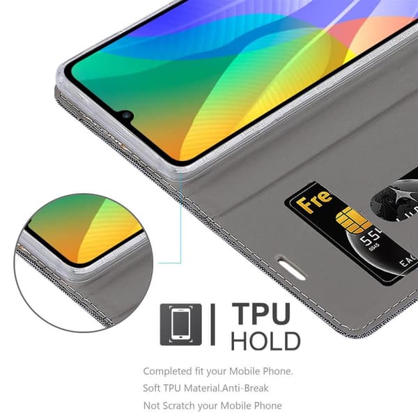 Huawei Y6P Skal Plånboksfodral med magnetisk stängning, ståfunktion och kortficka