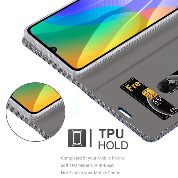 Huawei Y6P Skal Plånboksfodral med magnetisk stängning, ståfunktion och kortficka