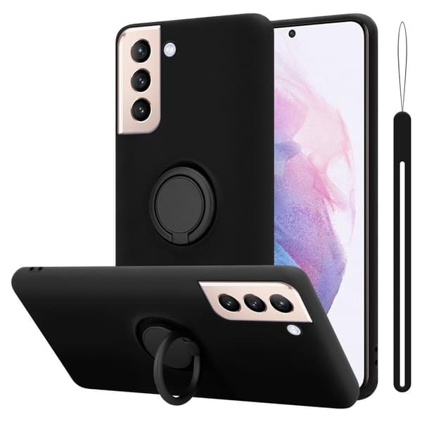 Samsung Galaxy S21 PLUS Skal Fodral Mobilskydd av flexibelt TPU-silikon med ring Skyddsfodral Case Cover
