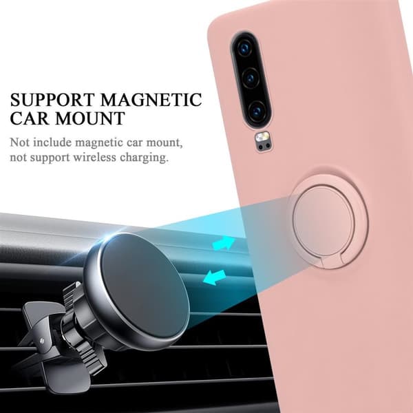 Huawei P30 Suojakotelo Suojakuori joustavasta TPU-silikonista jossa on rengas