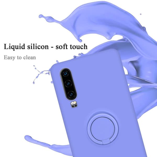 Huawei P30 Suojakotelo Suojakuori joustavasta TPU-silikonista jossa on rengas
