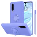 Pikkukuva 2 / 11: Huawei P30 Suojakotelo Suojakuori joustavasta TPU-silikonista jossa on rengas