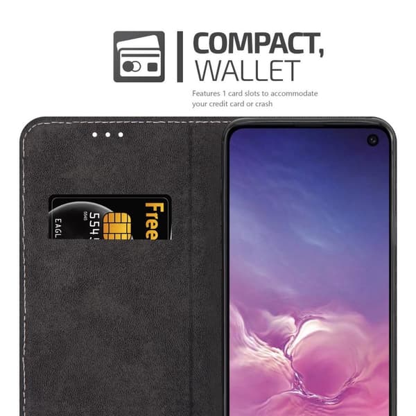 Lommebokdeksel til Samsung Galaxy S10e Deksel med magnetisk lukking, stativfunksjon og kortlomme