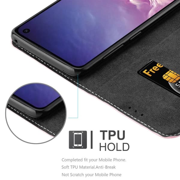 Lommebokdeksel til Samsung Galaxy S10e Deksel med magnetisk lukking, stativfunksjon og kortlomme