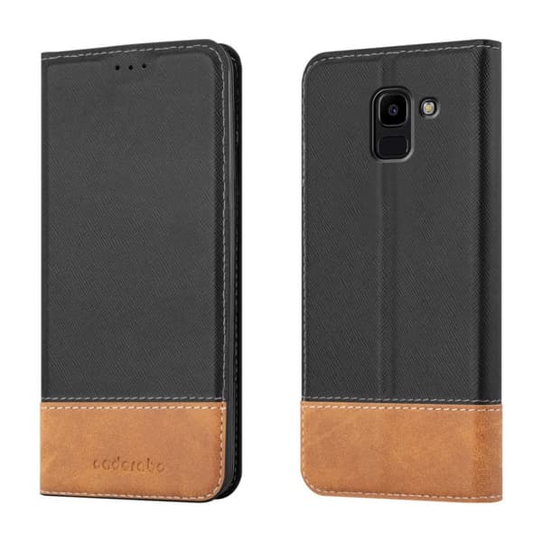Fordral för Samsung Galaxy J6 2018 Skal med magnetisk stängning, ståfunktion och kortficka Mobilskydd