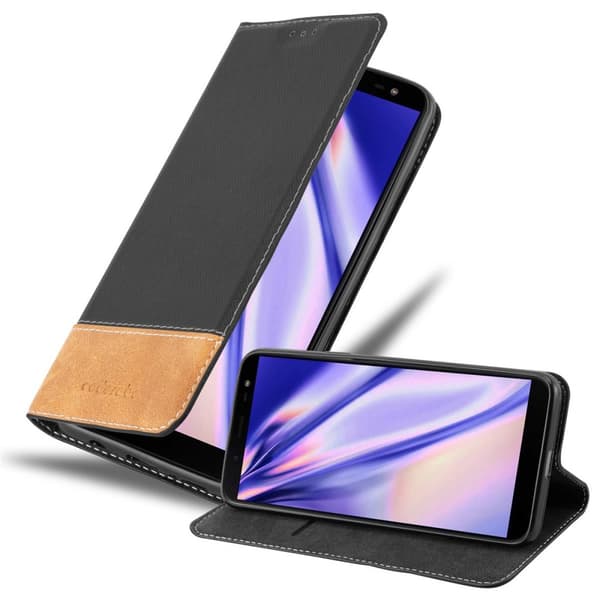 Fordral för Samsung Galaxy J6 2018 Skal med magnetisk stängning, ståfunktion och kortficka Mobilskydd