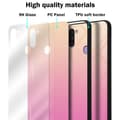 Miniatyrbilde 6 av 6: Deksel til Samsung Galaxy A11 / M11 Silikondeksel av TPU-silikon og bakside av herdet glass