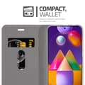 Pikkukuva 4 / 8: Samsung Galaxy M31s Suojakotelo Suojakuori Lompakkokotelo Matkapuhelinkotelo jossa magneettisuljenta, jalusta-toiminto ja korttitasku