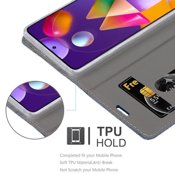 Samsung Galaxy M31s Suojakotelo Suojakuori Lompakkokotelo Matkapuhelinkotelo jossa magneettisuljenta, jalusta-toiminto ja korttitasku
