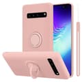 Pikkukuva 1 / 8: Samsung Galaxy S10 5G Suojakotelo Suojakuori joustavasta TPU-silikonista jossa on rengas