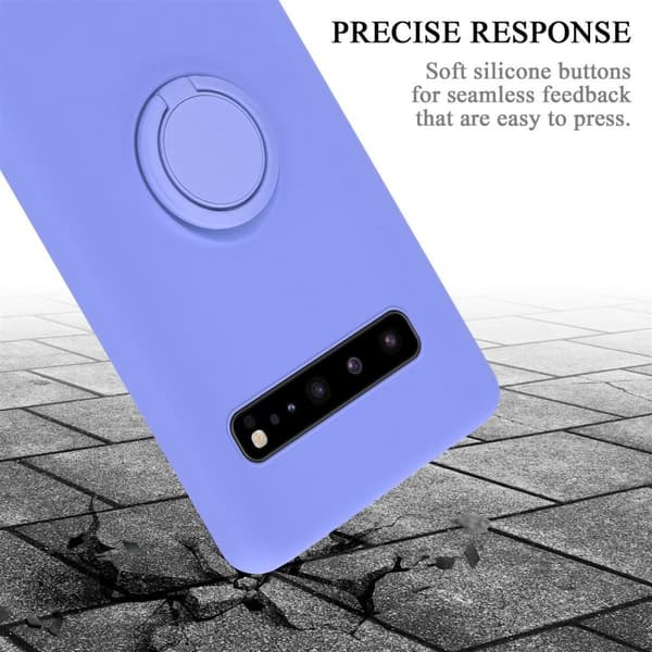 Samsung Galaxy S10 5G Suojakotelo Suojakuori joustavasta TPU-silikonista jossa on rengas