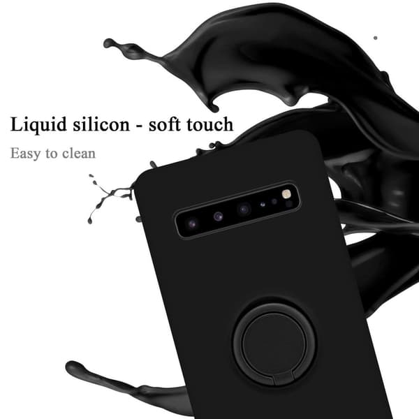 Samsung Galaxy S10 5G Suojakotelo Suojakuori joustavasta TPU-silikonista jossa on rengas