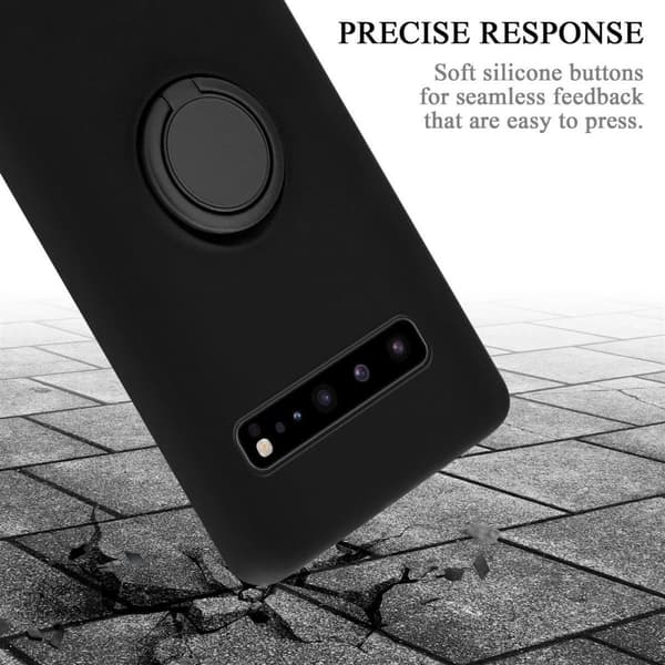 Samsung Galaxy S10 5G Suojakotelo Suojakuori joustavasta TPU-silikonista jossa on rengas