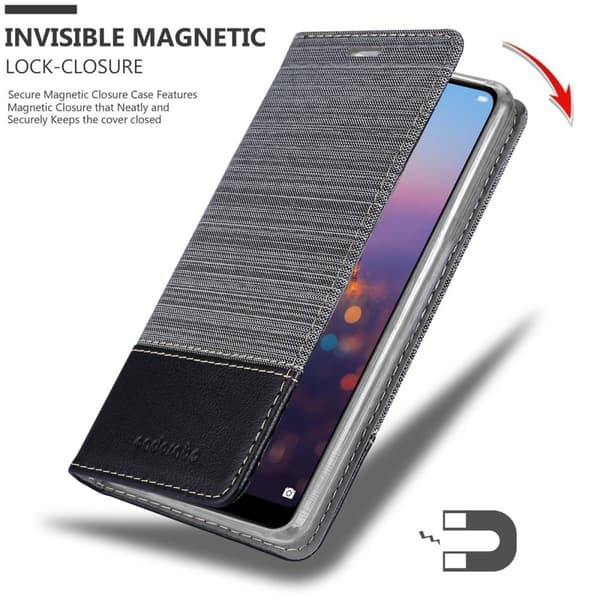 Huawei P20 PRO / P20 PLUS Suojakotelo Suojakuori Lompakkokotelo Matkapuhelinkotelo jossa magneettisuljenta, jalusta-toiminto ja korttitasku