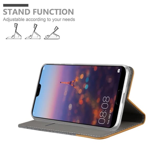 Deksel til Huawei P20 PRO / P20 PLUS Lommebokdeksel med magnetisk lukking, stativfunksjon og kortlomme