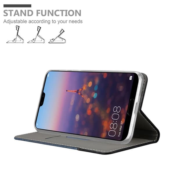 Deksel til Huawei P20 PRO / P20 PLUS Lommebokdeksel med magnetisk lukking, stativfunksjon og kortlomme