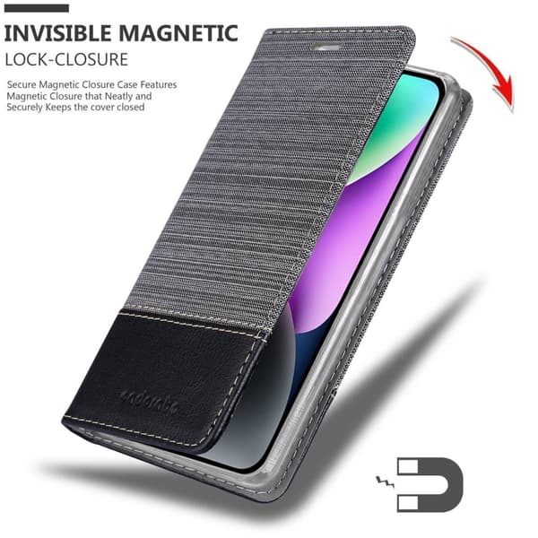 iPhone 14 Skal Plånboksfodral med magnetisk stängning, ståfunktion och kortficka
