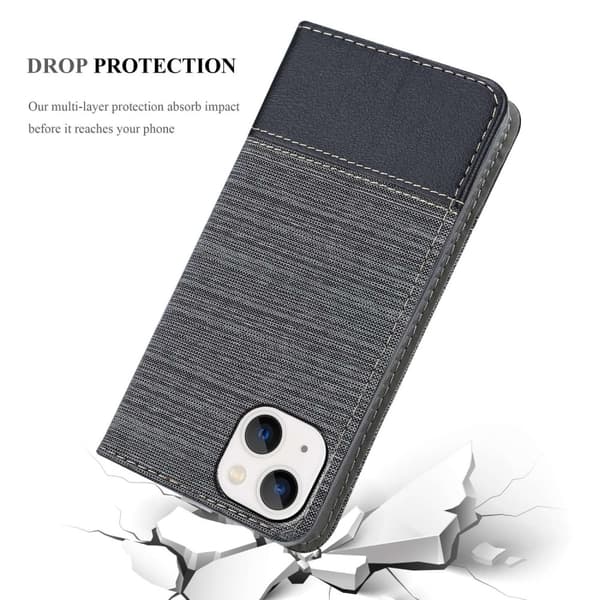 iPhone 14 Skal Plånboksfodral med magnetisk stängning, ståfunktion och kortficka
