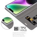 Miniatyrbild 10 av 11: iPhone 14 Skal Plånboksfodral med magnetisk stängning, ståfunktion och kortficka