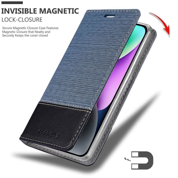 iPhone 14 Skal Plånboksfodral med magnetisk stängning, ståfunktion och kortficka