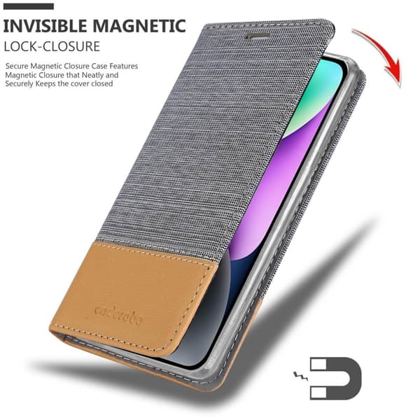 iPhone 14 Skal Plånboksfodral med magnetisk stängning, ståfunktion och kortficka