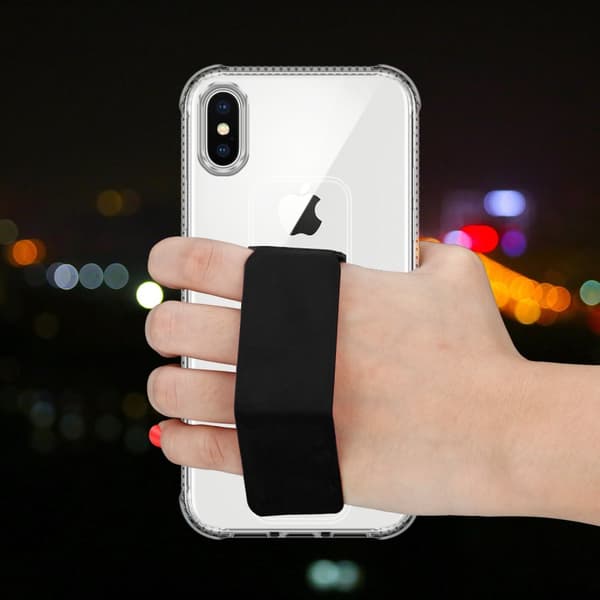iPhone X / XS Skal Fodral Mobilskydd Skyddsfodral Case Cover av flexibelt TPU-silikon med hållare och stativfunktion