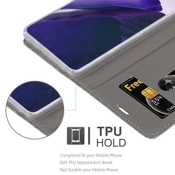 Samsung Galaxy NOTE 20 ULTRA Suojakotelo Suojakuori Lompakkokotelo Matkapuhelinkotelo jossa magneettisuljenta, jalusta-toiminto ja korttitasku