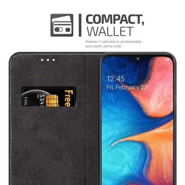 Fordral för Samsung Galaxy A10e / A20e Skal med magnetisk stängning, ståfunktion och kortficka Mobilskydd