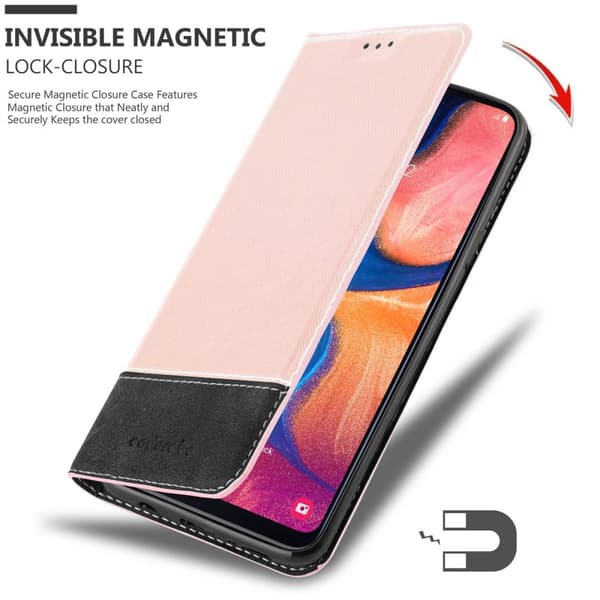 Fordral för Samsung Galaxy A10e / A20e Skal med magnetisk stängning, ståfunktion och kortficka Mobilskydd